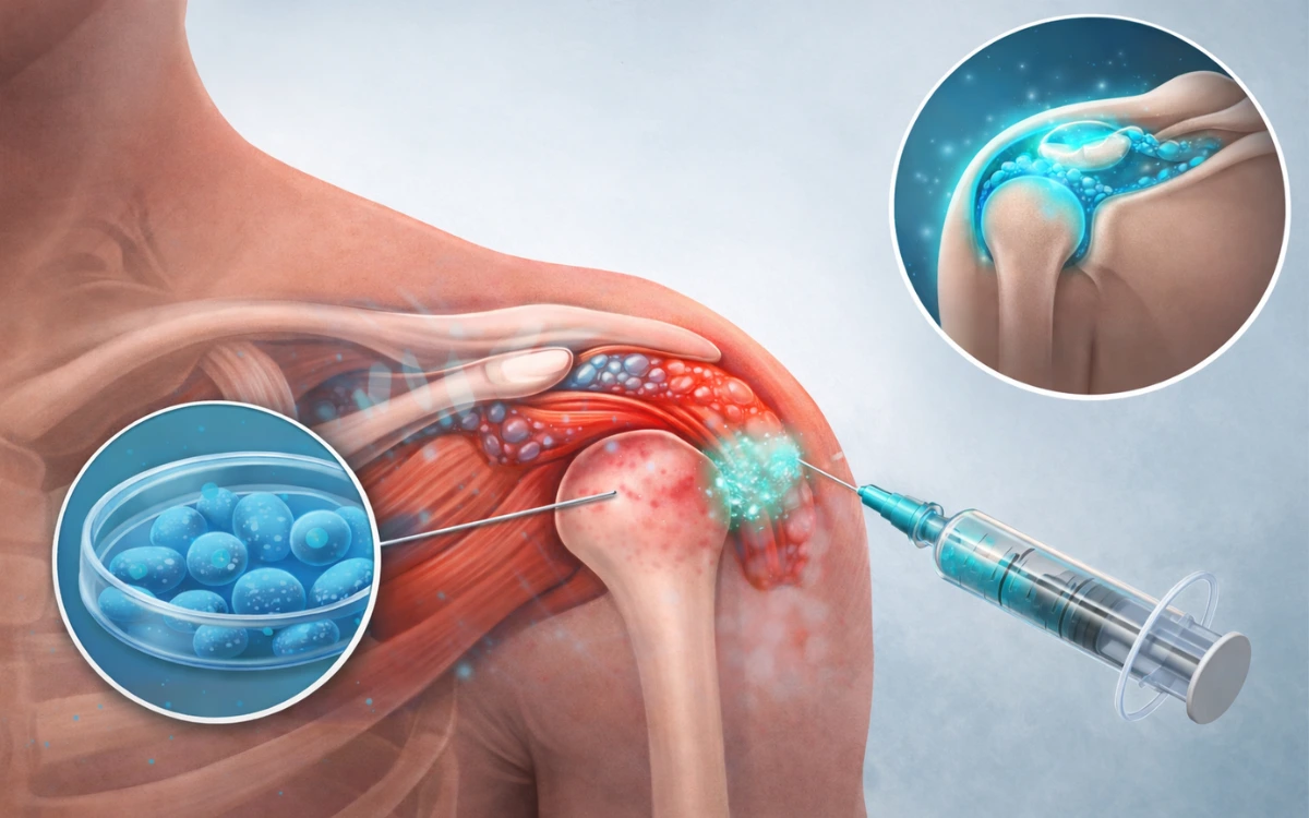 Accelerate shoulder bursitis healing with advanced stem cell treatment in Dubai. Dr. Marouane offers non-surgical solutions to restore pain-free movement.