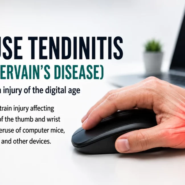 Mouse Tendinitis (De Quervain’s Disease): The Hidden Injury of the Digital Age